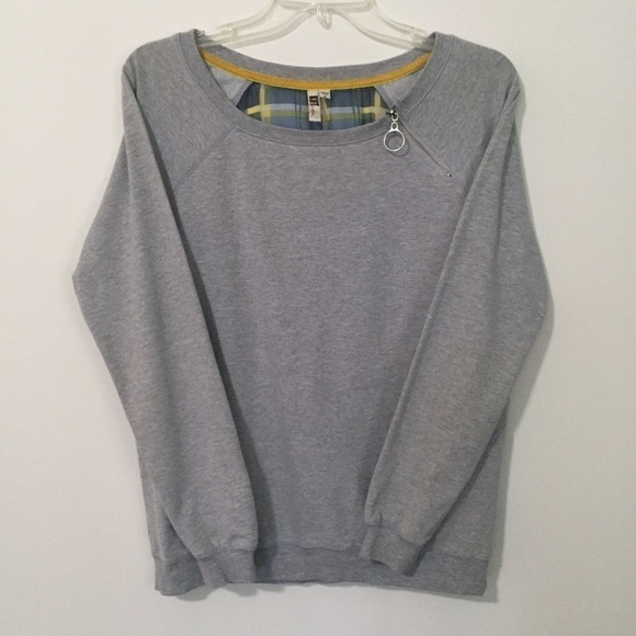 KUT from the Kloth Plaid Back Sweatshirt Size S - Picture 2 of 7